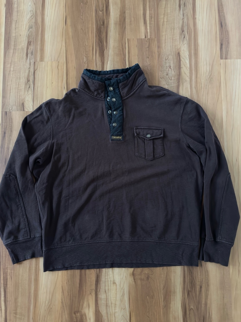 Ralph Lauren Polo Brown Quarter Zip Sweatshirt XXL